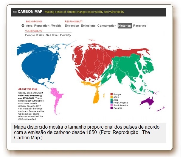 Visitas por Países - Mapas - Ano 2012